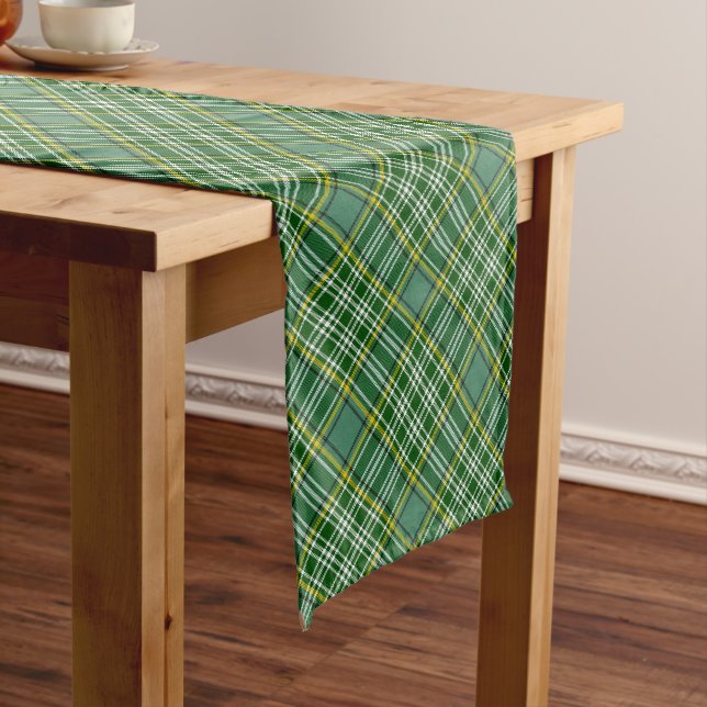 Clan Currie Tartan Long Table Runner (In Situ)