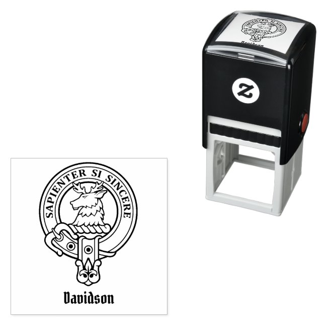 Clan Davidson Crest Self-inking Stamp (In Situ)