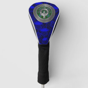 Clan Davidson Crest & Tartan Knot Golf Head Cover