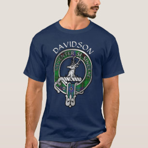 Clan Davidson Crest & Tartan T-Shirt