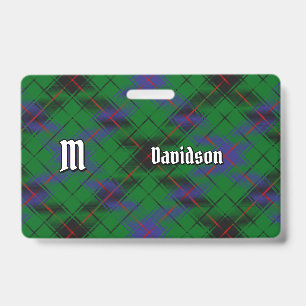 Clan Davidson Tartan Badge