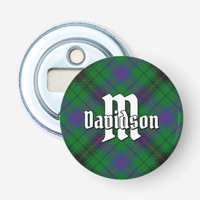 Clan Davidson Tartan Bottle Opener (Front)