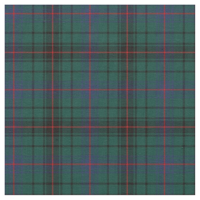 Clan Davidson Tartan Fabric (Close Up)