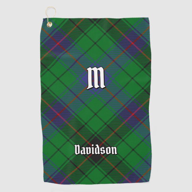 Clan Davidson Tartan Golf Towel (Front)