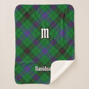 Clan Davidson Tartan Sherpa Blanket