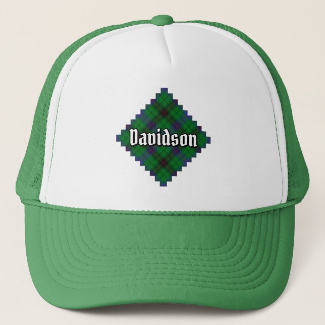 Clan Davidson Tartan Trucker Hat (Front)
