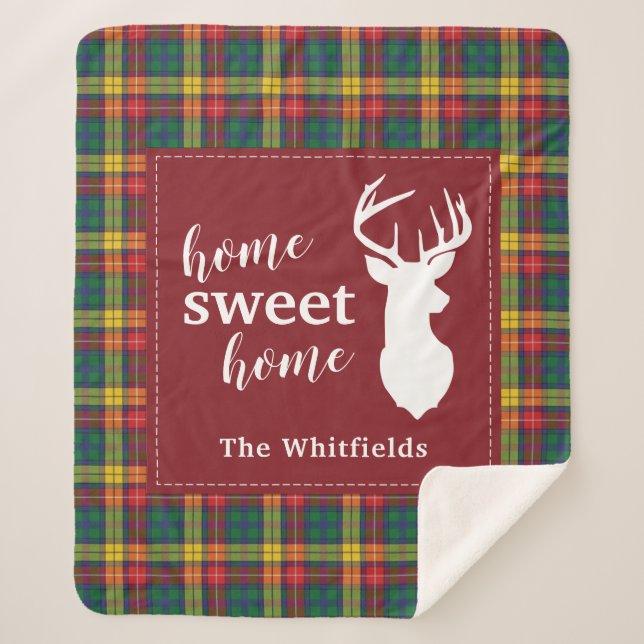 Clan de Noël personnalisé Clan Buchanan Plaid (Devant)