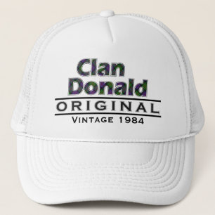 Clan Donald Vintage Customize Your Birthyear Trucker Hat