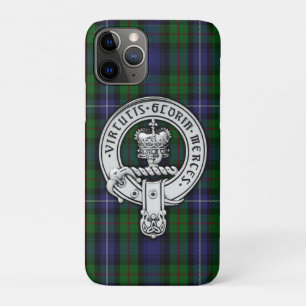 Clan Donnachaidh (Robertson) Crest /Hunting Tartan iPhone 11 Pro Case