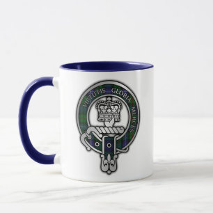 Clan Donnachaidh (Robertson) Crest /Hunting Tartan Mug