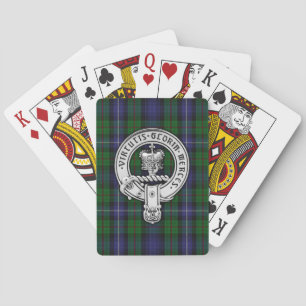 Clan Donnachaidh (Robertson) Crest /Hunting Tartan Playing Cards