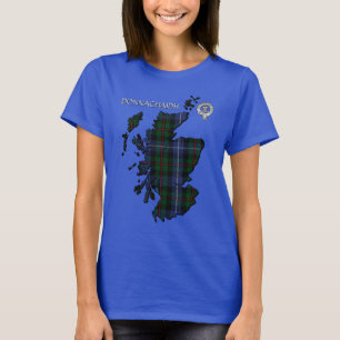 Clan Donnachaidh (Robertson) Crest /Hunting Tartan T-Shirt