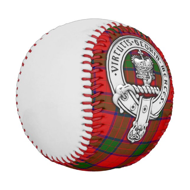 Clan Donnachaidh (Robertson) Crest & Tartan Baseball (Angled)