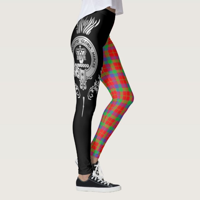 Clan Donnachaidh | Robertson Crest & Tartan Leggings (Right)