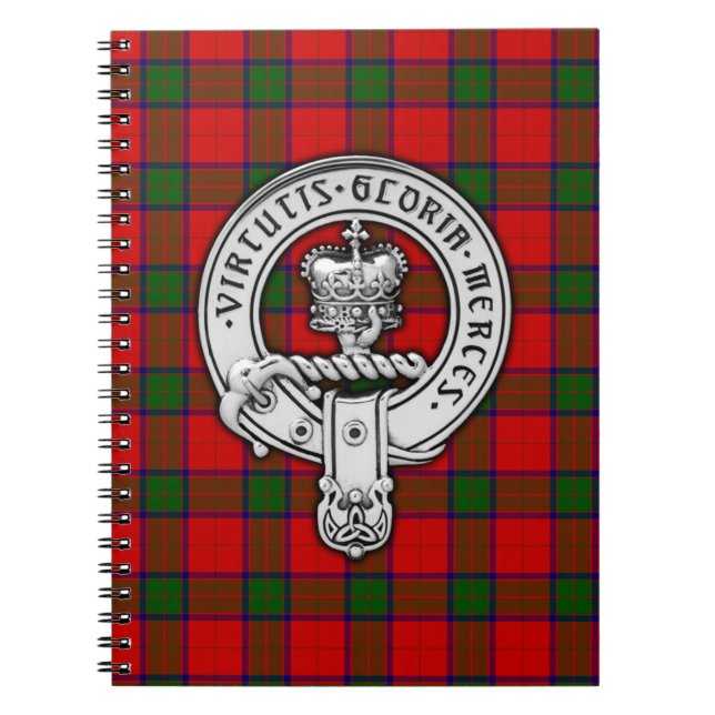 Clan Donnachaidh (Robertson) Crest & Tartan Notebook (Front)