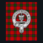 Clan Donnachaidh (Robertson) Crest & Tartan Poster<br><div class="desc">Clan Donnachaidh (Robertson) Crest & Tartan</div>