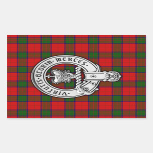 Clan Donnachaidh (Robertson) Crest & Tartan Sticker