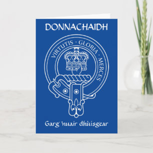 Clan Donnachaidh (Robertson) Crest & War Cry Card