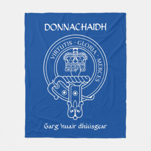 Clan Donnachaidh (Robertson) Crest & War Cry Fleece Blanket
