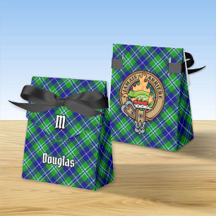 Clan Douglas Crest over Tartan Favor Box