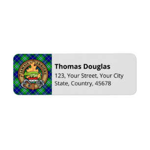 Clan Douglas Crest sur Tartan