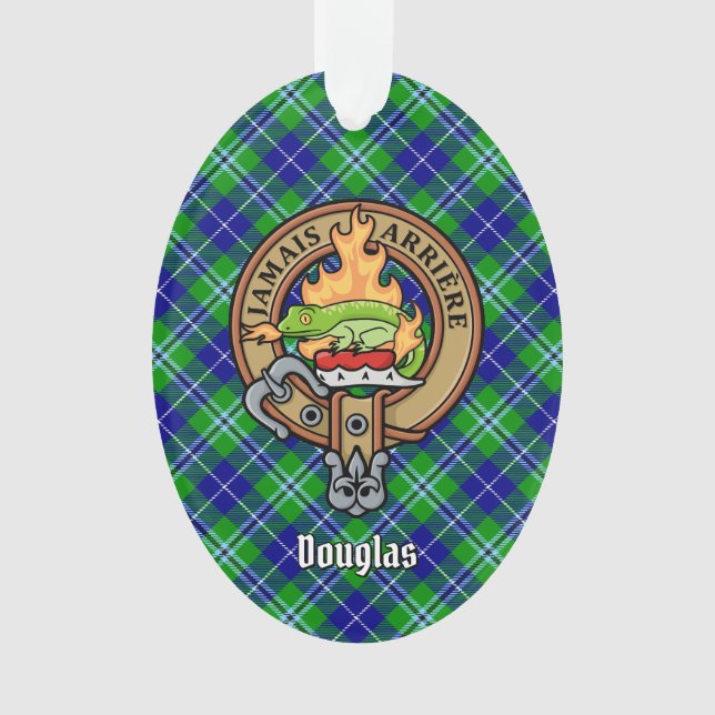 Clan Douglas Crest sur Tartan (devant)