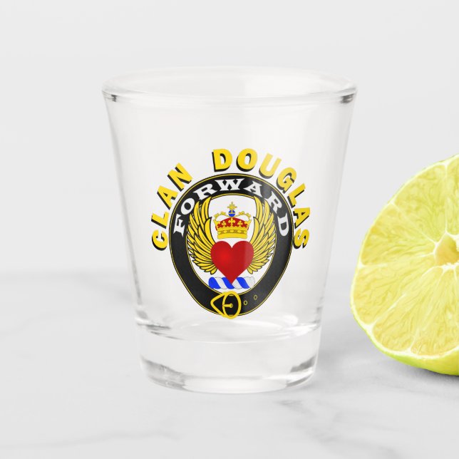 Clan Douglas "FORWARD" en verre à tir (Devant)