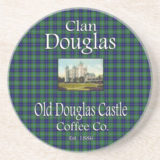 Clan Douglas Old Douglas Castle Coffee Co. Coaster (Front)