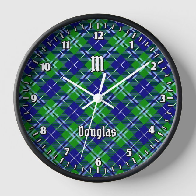 Clan Douglas Tartan Clock (Front)