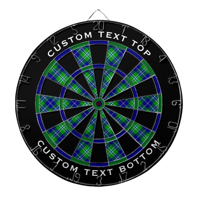 Clan Douglas Tartan Dartboard (Front)