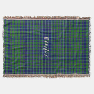 Clan Douglas Tartan Plaid Custom Throw Blanket