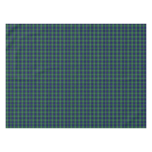 Clan Douglas Tartan Plaid Table Cloth (Front (Horizontal))