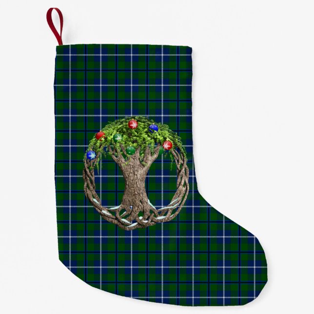 Clan Douglas Tartan Small Christmas Stocking (Front)
