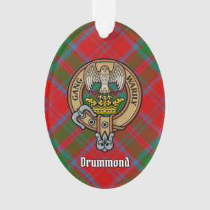 Clan Drummond Crest sur Tartan