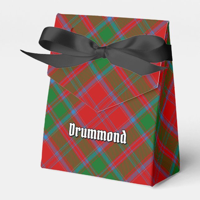 Clan Drummond Tartan Favor Box (Front Side)