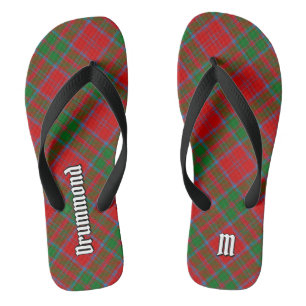 Clan Drummond Tartan Flip Flops