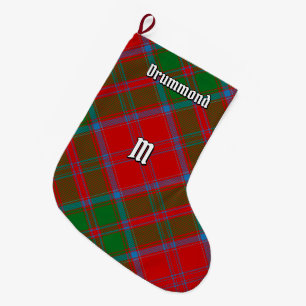 Clan Drummond Tartan Large Christmas Stocking