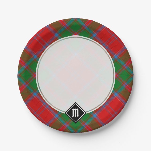 Clan Drummond Tartan Paper Plate (Front)