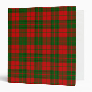 Clan Drummond Tartan Plaid Binder