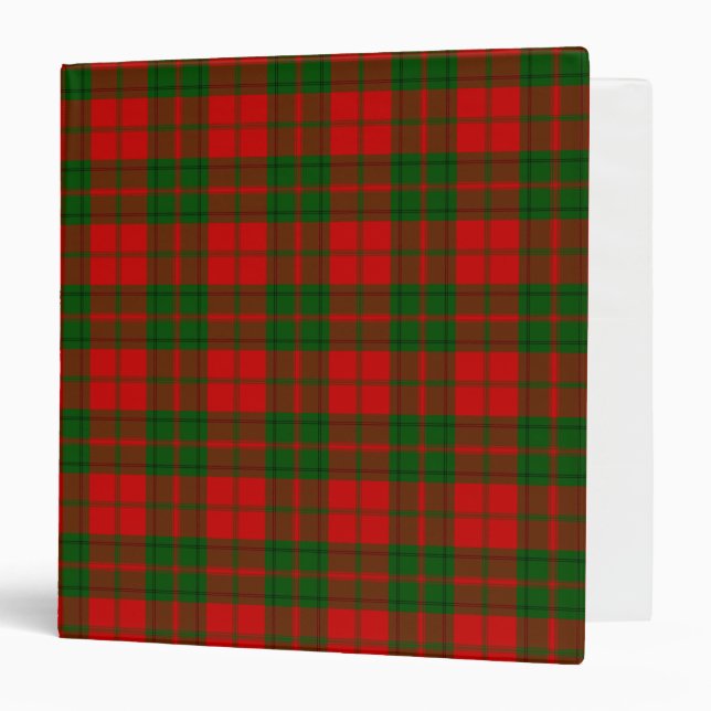 Clan Drummond Tartan Plaid Binder (Front/Inside)