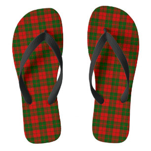 Clan Drummond Tartan Plaid Flip Flops