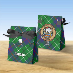 Clan Duncan Crest over Tartan Favor Box