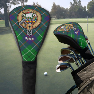 Clan Duncan Crest over Tartan Golf Head Cover