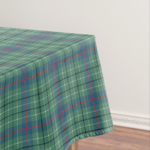 Clan Duncan Light Green Ancient Scottish Tartan Tablecloth