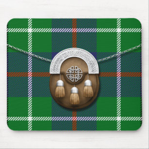 Clan Duncan Tartan And Sporran Mouse Pad