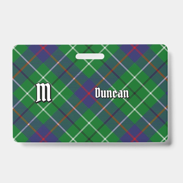 Clan Duncan Tartan Badge (Front)