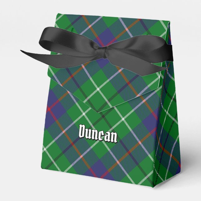 Clan Duncan Tartan Favor Box (Front Side)