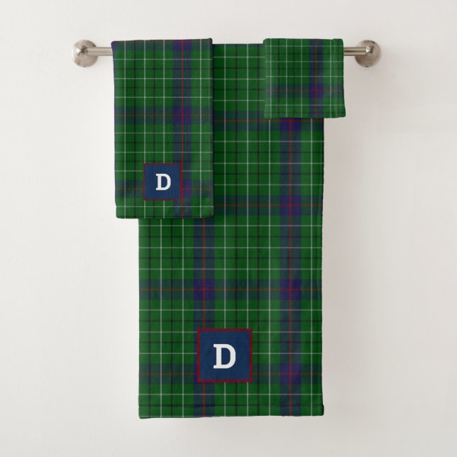 Clan Duncan Tartan Plaid Monogrammé (En situation)
