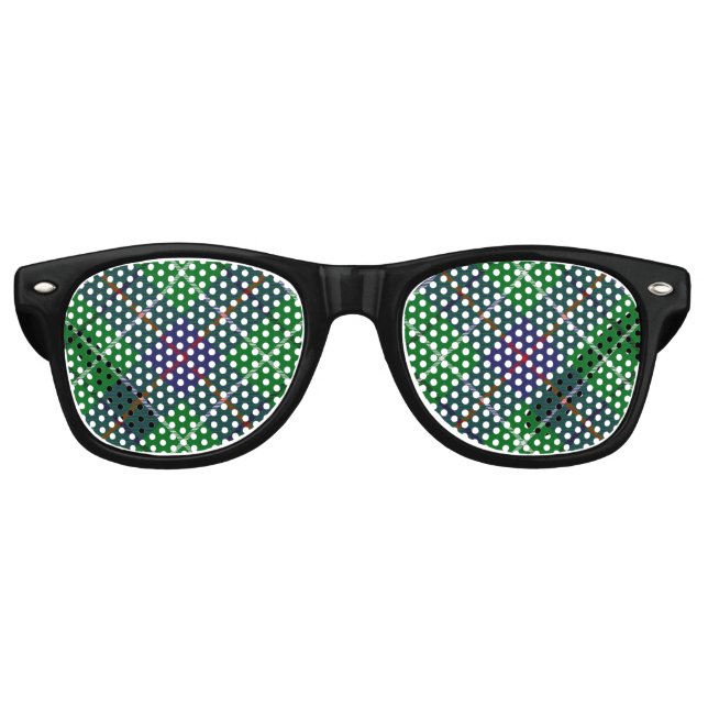 Clan Duncan Tartan Retro Sunglasses (Front)