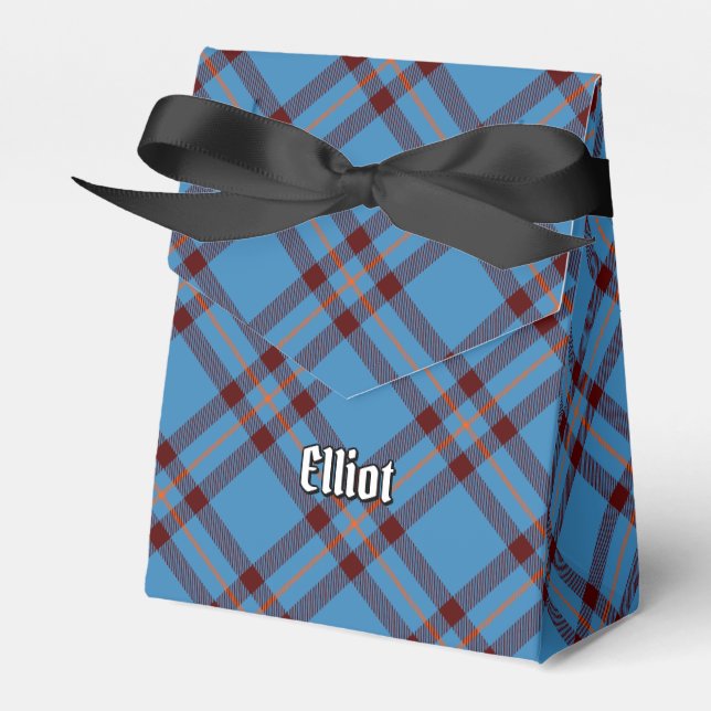 Clan Elliot Ancient Tartan Favour Box (Front Side)